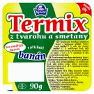 Mlékárna Kunín Termix z tvarohu a smetany s příchutí banán 90g