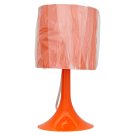 F&F Home Basics plastová stolní lampa oranžová