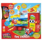 Baby Wheels Hasičská zbrojnice s autíčky hračka pro děti