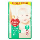 Tesco Loves Baby Ultra Dry Plenky 3 midi mega balení 64 ks
