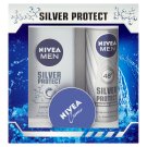 Nivea Men Sprchový gel Silver Protect + sprej Silver Protect Dynamic Power + krém Creme balíček