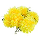 Kytice chryzantém s zimostrázem žlutá 9 květů