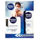 Nivea Men Voda po holení Silver Protect + pěna na holení Silver Protect balíček