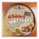 Poco Loco Bakery wraps tortily z celozrnné pšeničné mouky 4 ks 245g