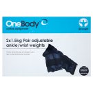 One Body 3kg pár nastavitelných zátěžových pásků na kotníky/zápěstí