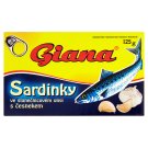 Giana Sardinky ve slunečnicovém oleji s česnekem 125g