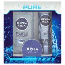 Nivea Sprchový gel Pure Impact, sprej antiperspirant Silver Protect Polar Blue, creme
