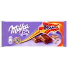 Milka Daim Mléčná čokoláda z alpského mléka s křupavými kousku karamelu s mandlemi 100g