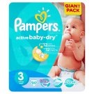 Pampers Active Baby-Dry Dětské jednorázové pleny 3 midi 90 ks