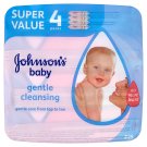 Johnson's Baby Gentle cleansing vlhčené ubrousky 4 x 56 ks