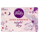 All About Body Ultra super plus night dry dámské hygienické vložky s křidélky 20 ks
